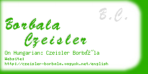 borbala czeisler business card